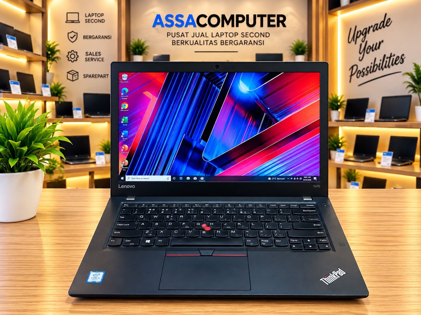 Lenovo Thinkpad T470 bekas - Assacomputer Jogja
